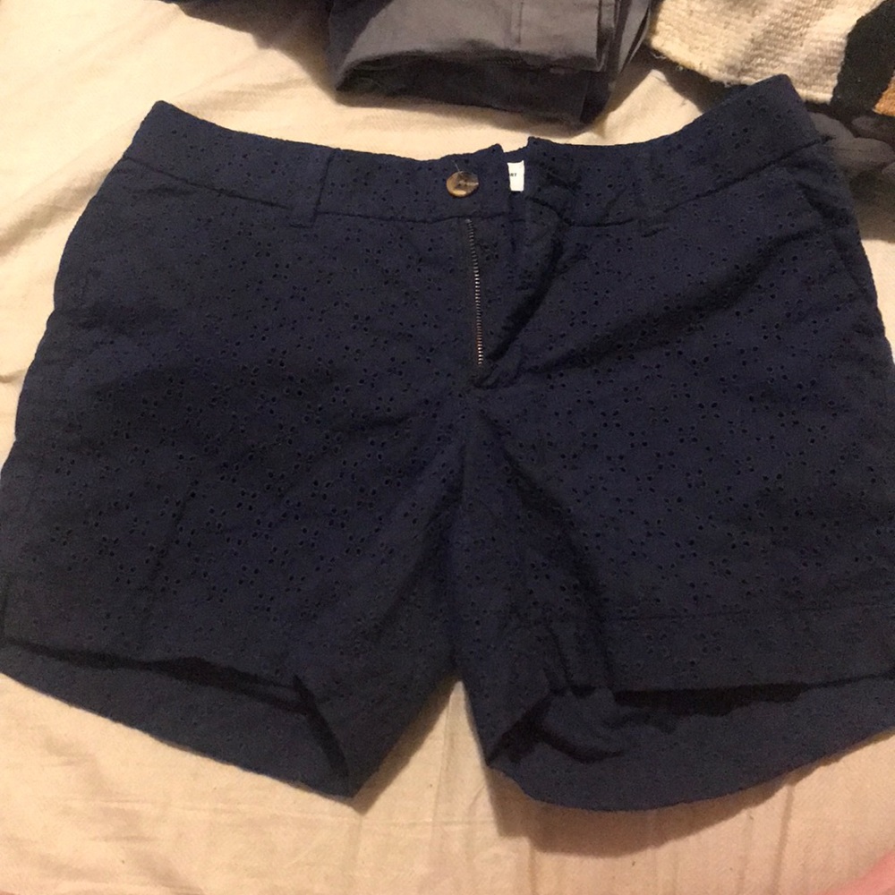 Eyelet detailed shorts